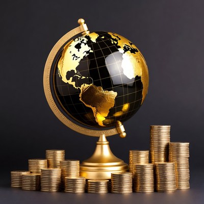 Golden Globe and Gold Coins