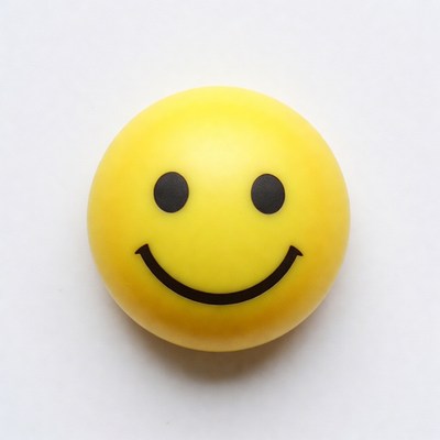 Yellow Smiley Face Ball