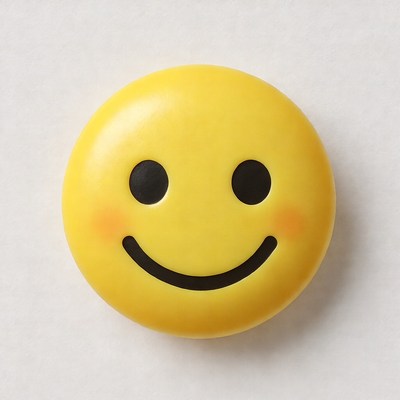 Smiling Yellow Emoji Face