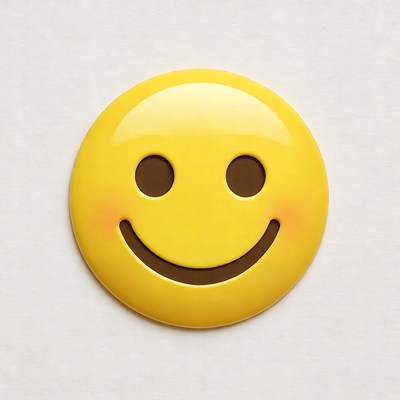 Smiling Yellow Emoji Face