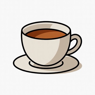 Cup of Tea with Saucer