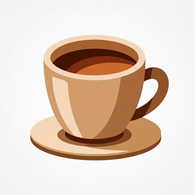 Cup of tea with saucer