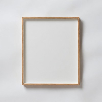 Empty Oak Wood Picture Frame