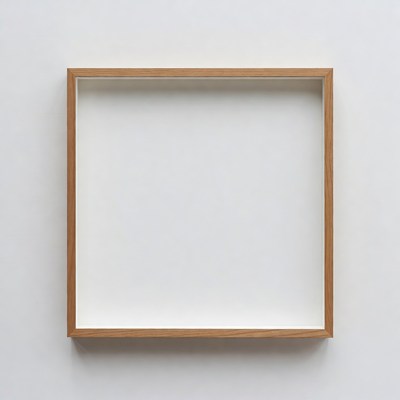 Empty White Picture Frame
