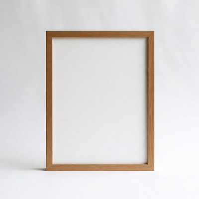 Wooden Frame with White Mat