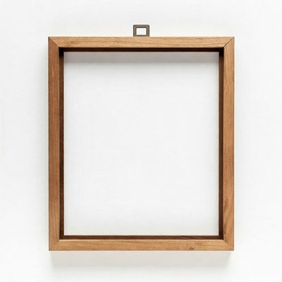 Empty Wooden Picture Frame