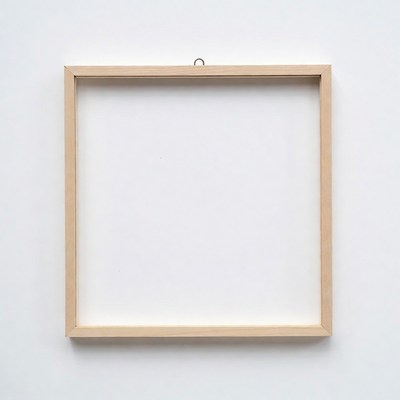 Empty Wooden Picture Frame