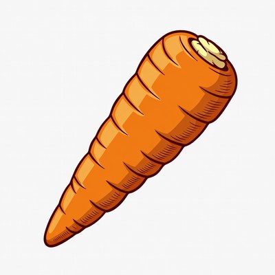 Orange carrot illustration