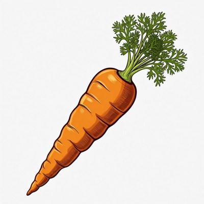 Fresh carrot illustration