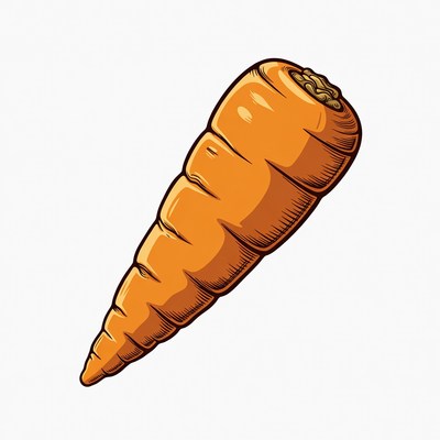 Cartoon carrot illustration