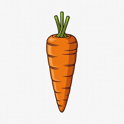 Fresh carrot illustration