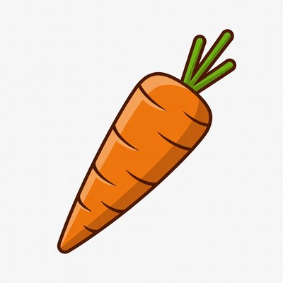 Cartoon carrot illustration