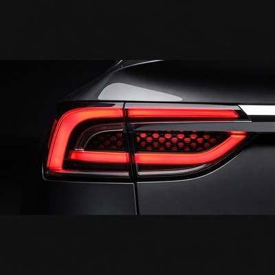 Car Rear Lights Illuminated