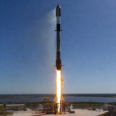 Falcon 9 Rocket Launching