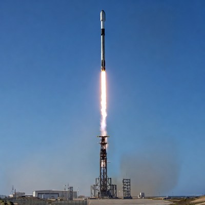 Falcon 9 Rocket Launching
