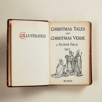 Illustrated Christmas Tales Book Open