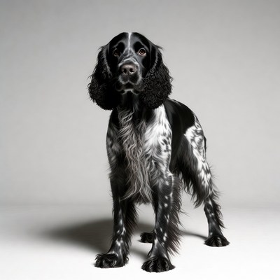 Black and White English Springer Spaniel