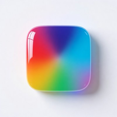 Glossy Color Gradient App Icon