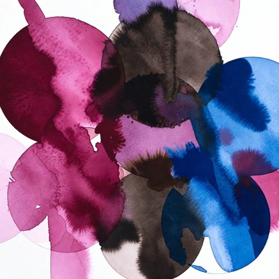 Colorful Overlapping Watercolor Circles