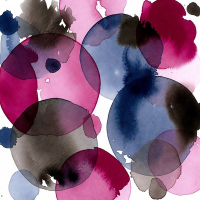 Colorful watercolor paint splashes