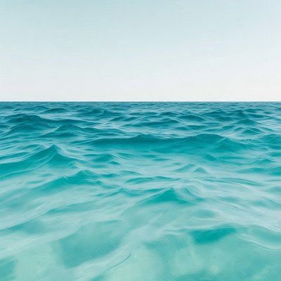 Turquoise Ocean Waves Horizon