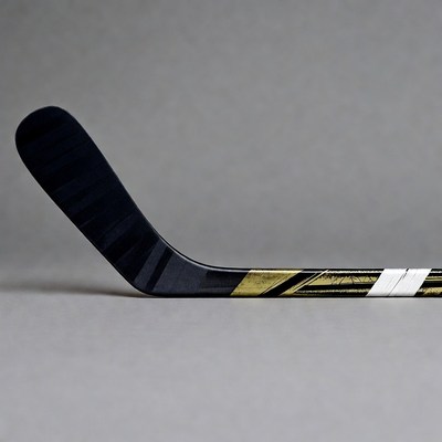 Black and Gold Hockey Stick
