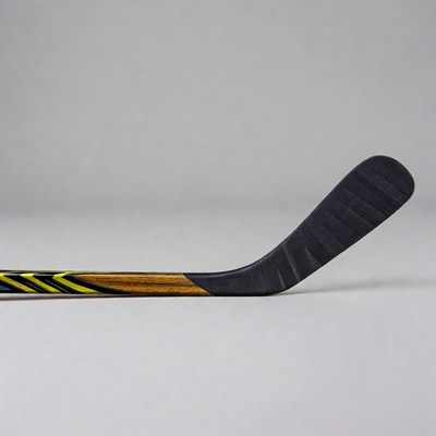 Black and Yellow Hockey Stick