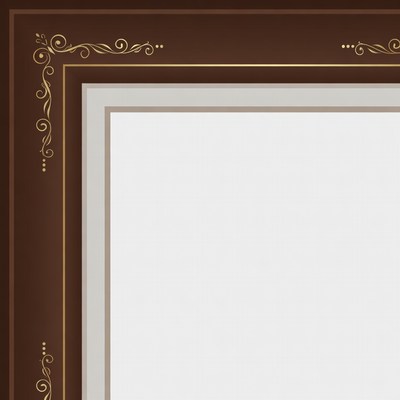 Ornate Brown Picture Frame