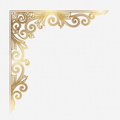 Gold Ornate Corner Border
