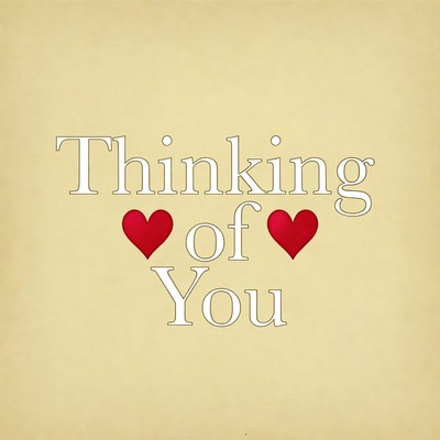 Thinking of You with Hearts