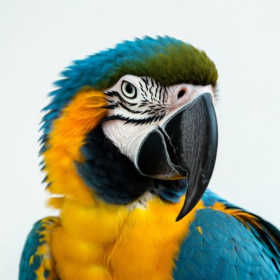 Close-up Blue and Gold Macaw