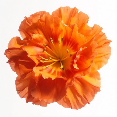 Vibrant Orange Trumpet Flower