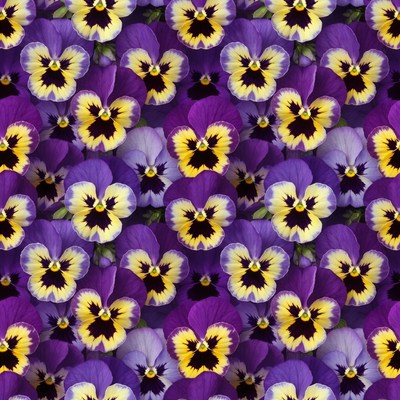 Purple Pansy Flowers Background