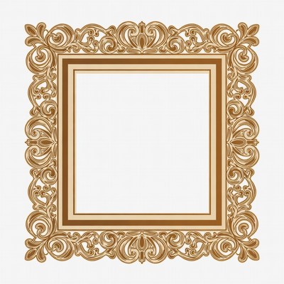 Ornate Golden Picture Frame