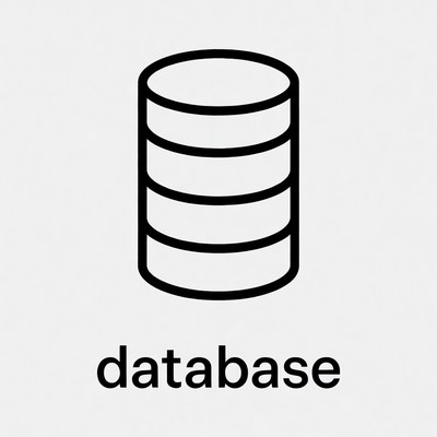 Database Icon with Text