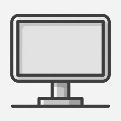 Computer monitor icon