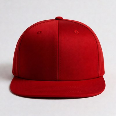 Red Snapback Baseball Cap