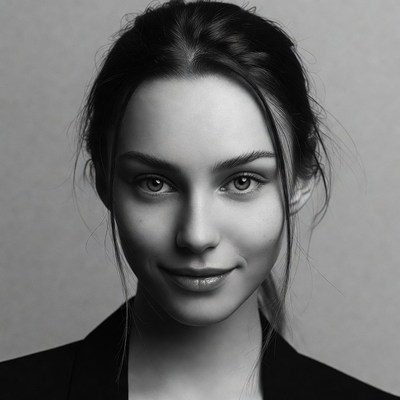 Beautiful woman with subtle smile