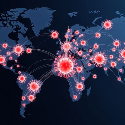 Coronavirus Outbreak on World Map
