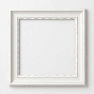 White Ornate Picture Frame