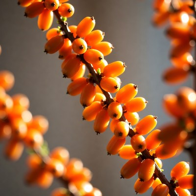 Orange Berries on Branch