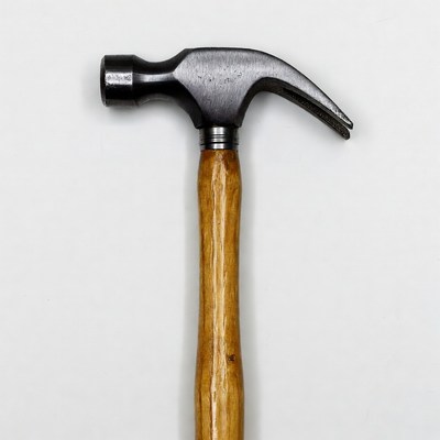Claw Hammer on White Background
