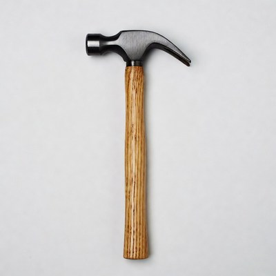 Claw Hammer on White Background
