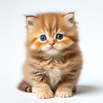 Cute orange British Shorthair kitten