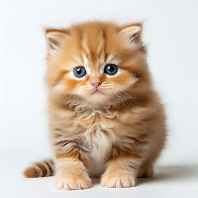 Cute orange British Shorthair kitten