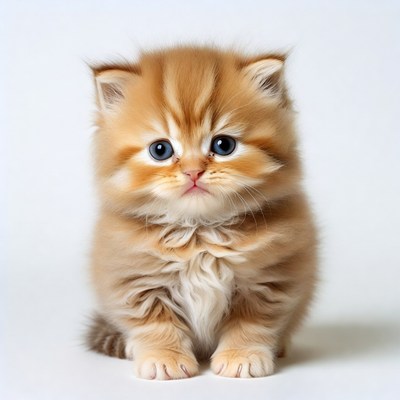 Cute orange British Shorthair kitten