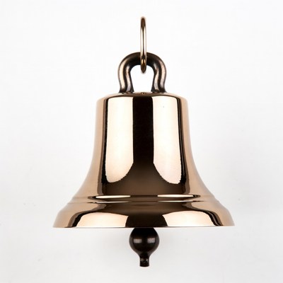 Brass Bell Hanging Isolated