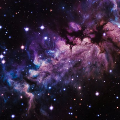 Vibrant Cosmic Nebula with Stars