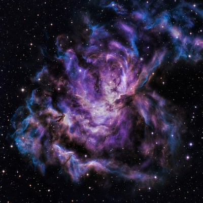 Horsehead Nebula in vibrant purple hues