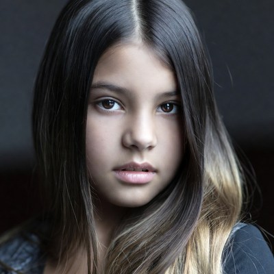 Young girl with dark hair